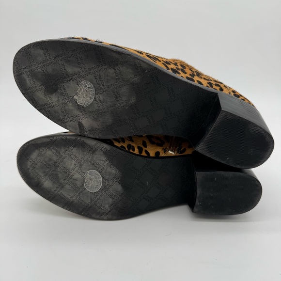 Vionic Clara Leather Cow Hair Leopard Ankle Boot Size 8.5 - Picture 8 of 12